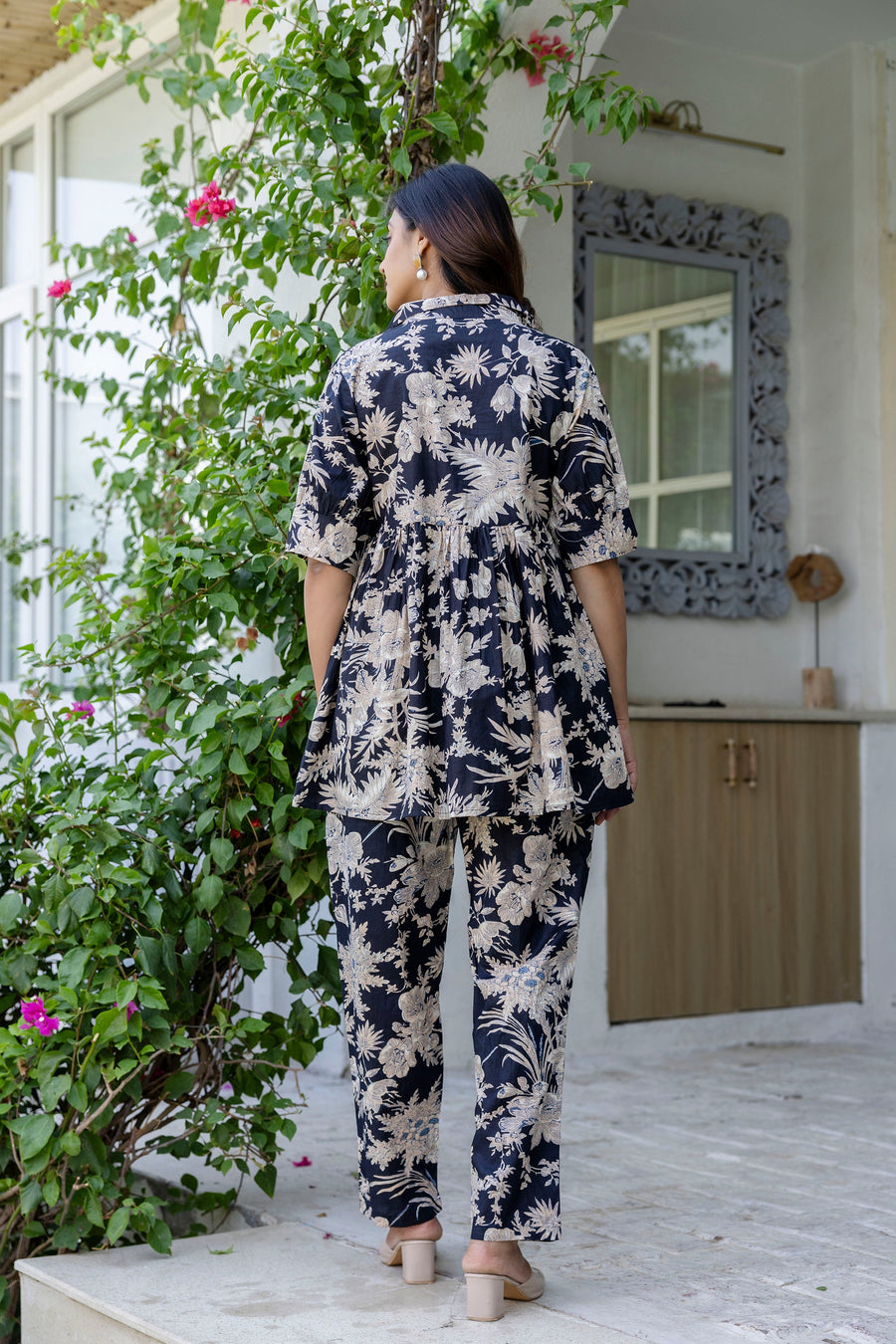 Shadowthread Black Cotton Co-ord Set — image 3