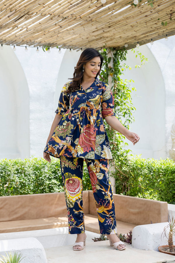 Icelandic Bloom Cotton Co-ord Set