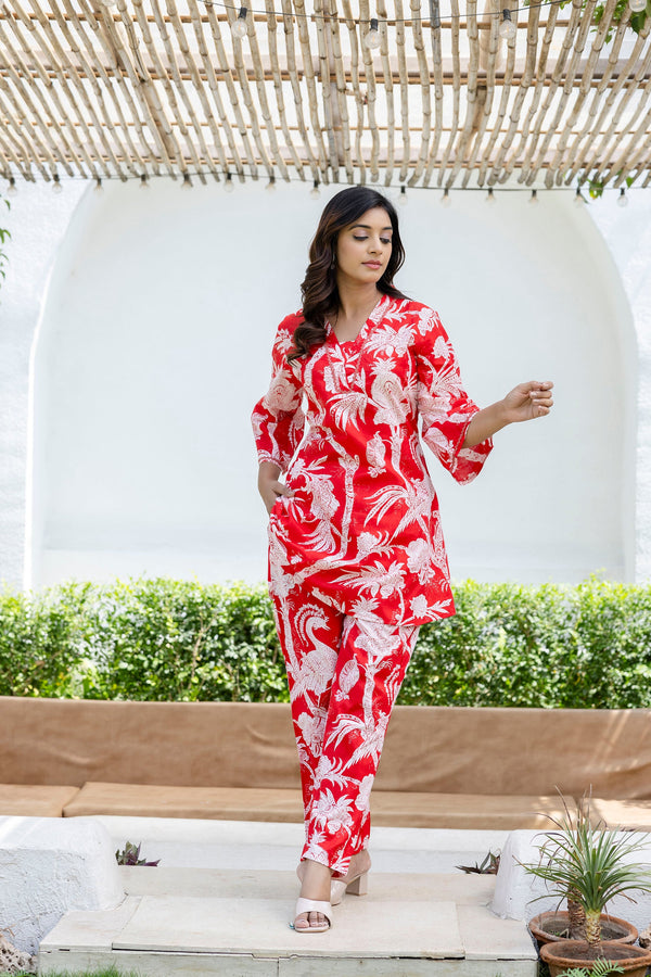 Scarletleaf Cotton Co-ord Set