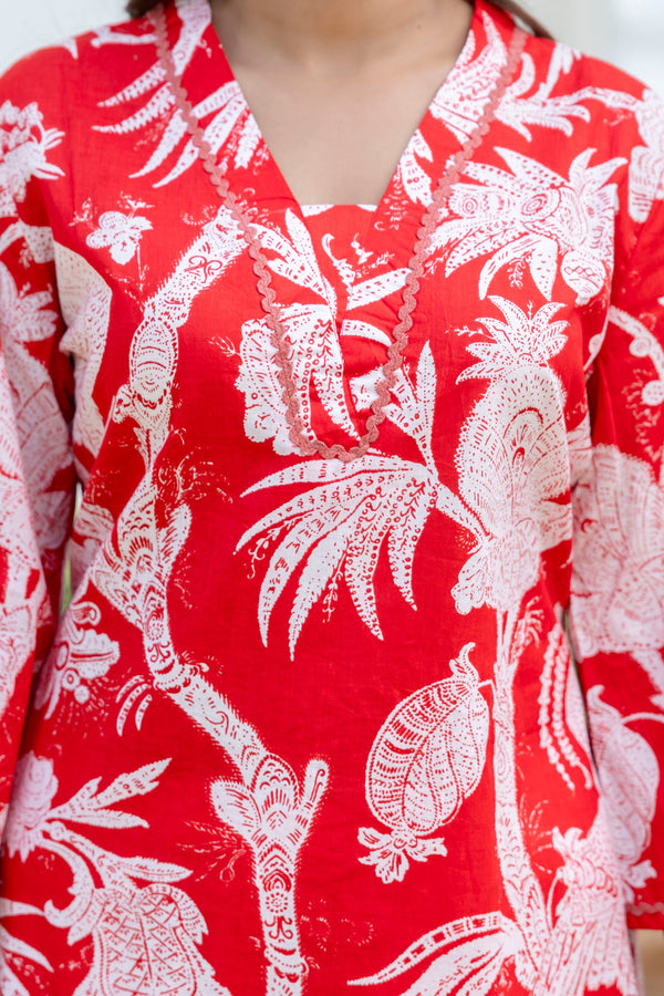 Scarletleaf Cotton Co-ord Set