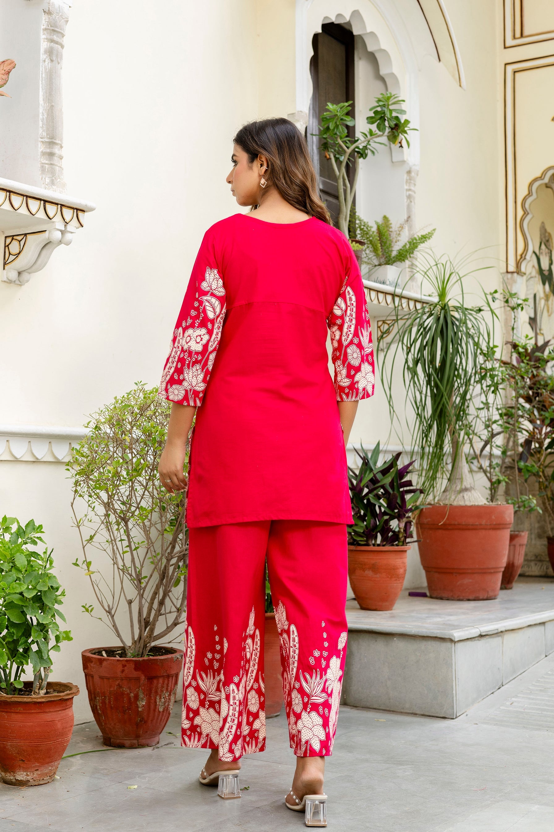 Petalrush Pink Floral Cotton Flex Co-ord Set from Me&My