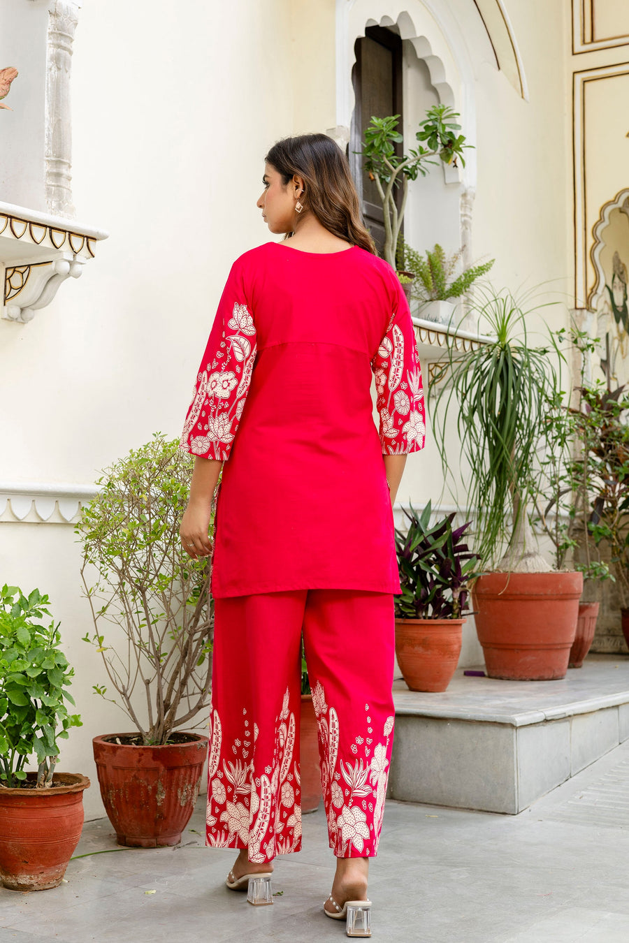 Petalrush Pink Floral Cotton Flex Co-ord Set — image 6