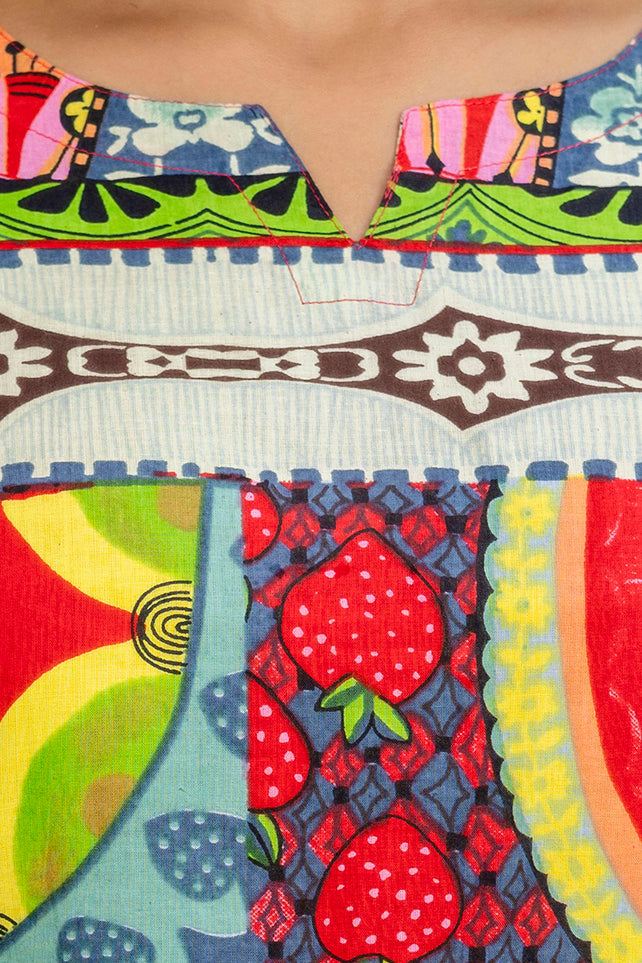 Color Fusion Abstract Cotton Co-ord Set — image 3