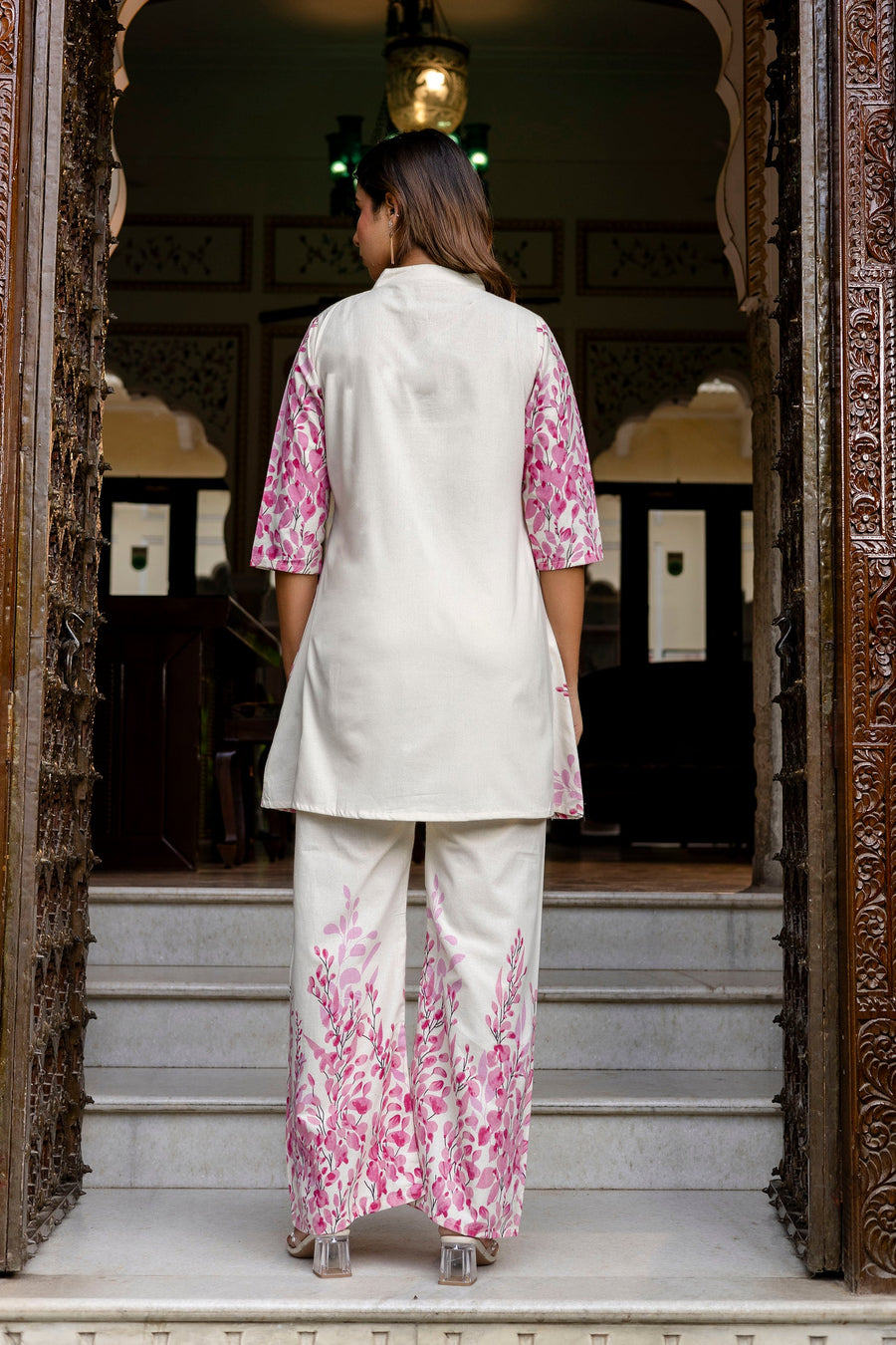 Sandlight Off-White Botanical Cotton Flex Co-ord Set — image 7