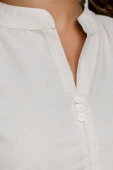 Sandlight Off-White Botanical Cotton Flex Co-ord Set - Me&My