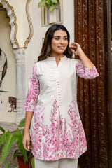 Sandlight Off-White Botanical Cotton Flex Co-ord Set - Me&My