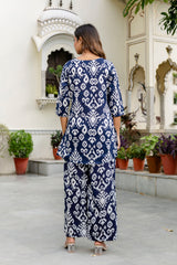 Celestial Rhythm Blue Cotton Co-ord Set - Me&My