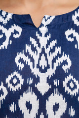 Celestial Rhythm Blue Cotton Co-ord Set - Me&My