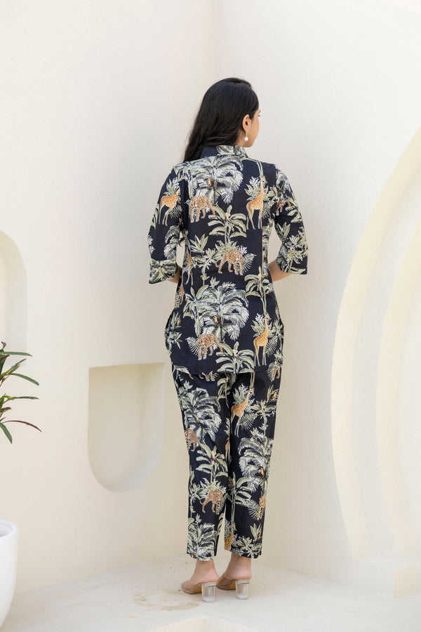 Nocturnal Canopy Cotton Co-ord Set