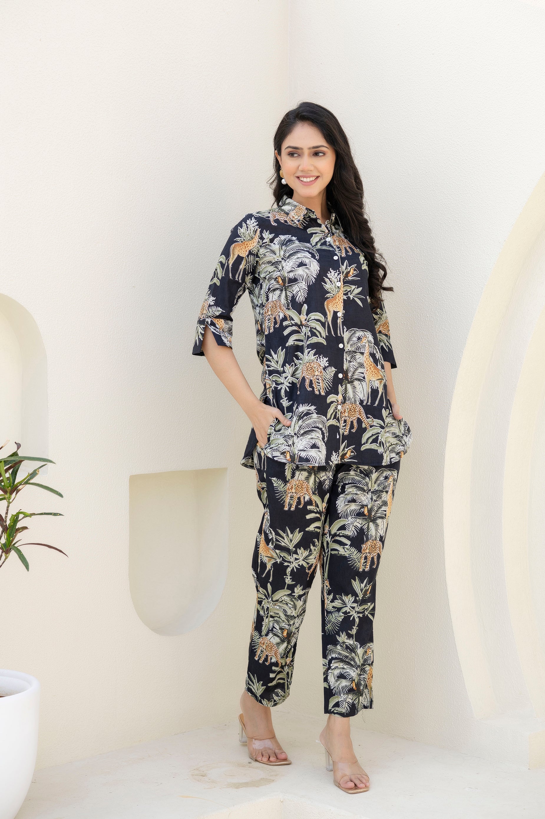 Nocturnal Canopy Cotton Co-ord Set from Me&My