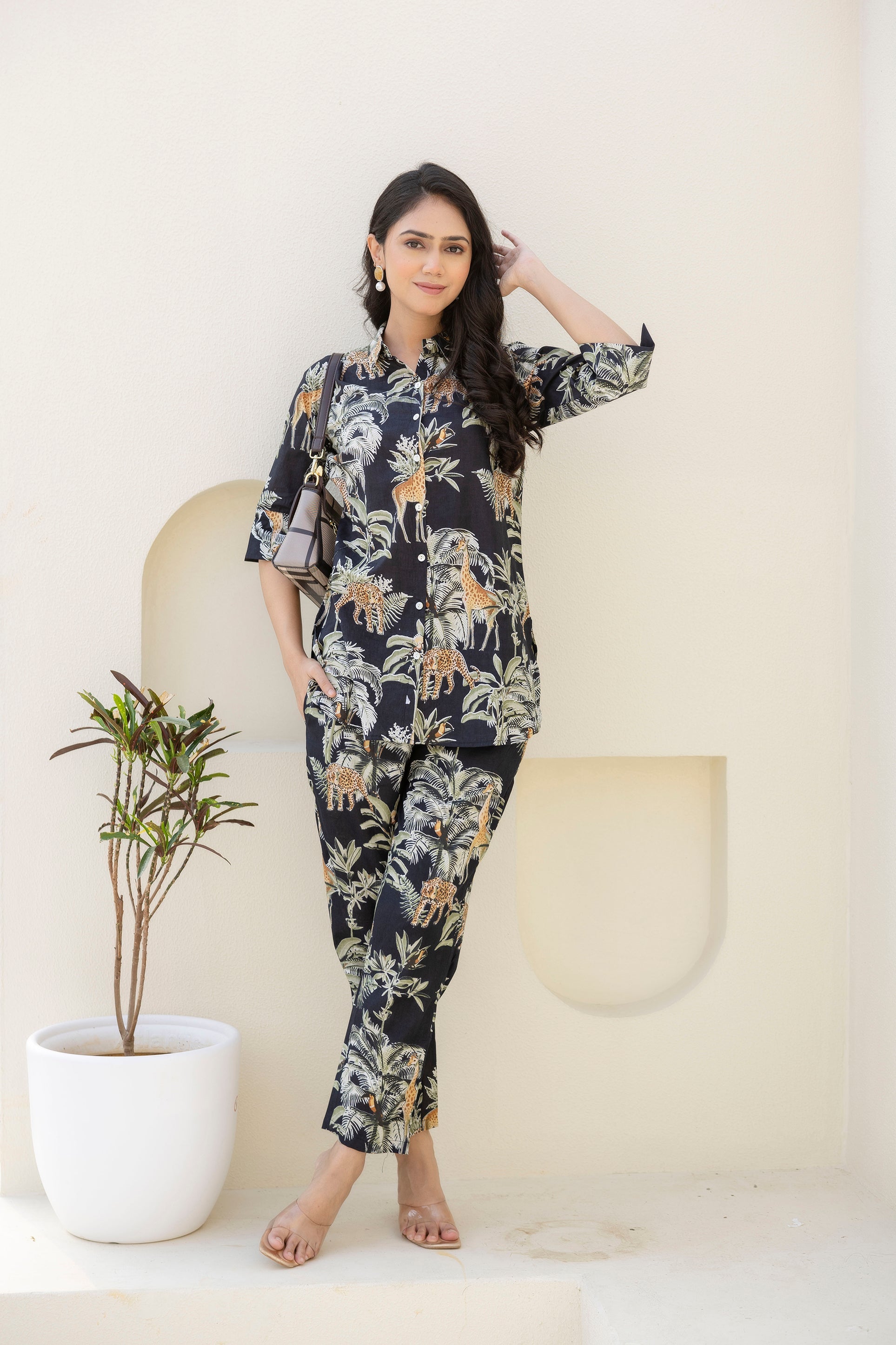 Nocturnal Canopy Cotton Co-ord Set from Me&My