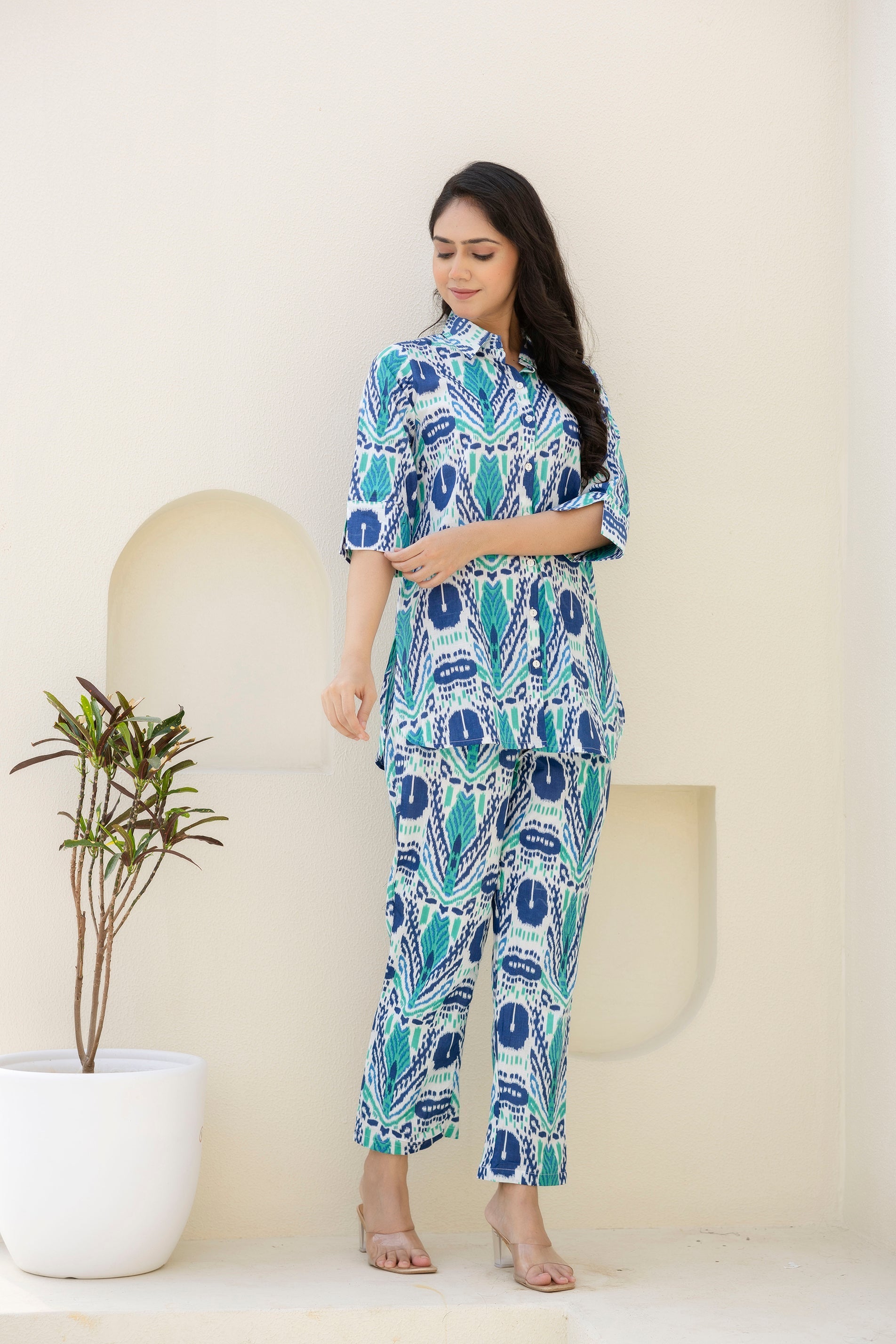 Kaleido Drift White Co-ord Set - Me&My