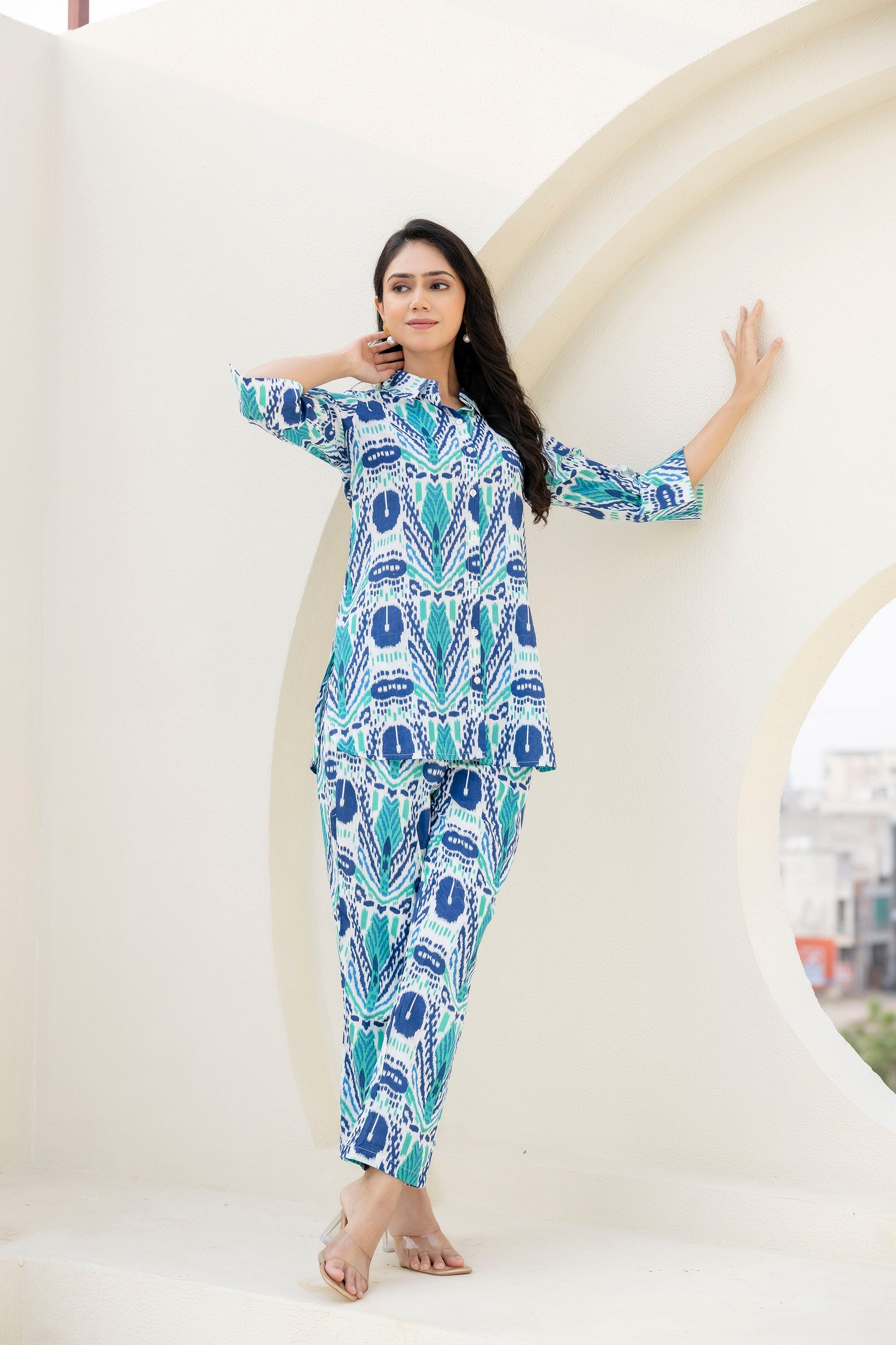 Kaleido Drift White Co-ord Set - Me&My