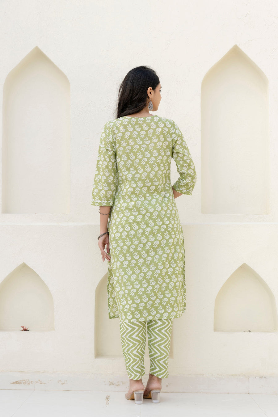 Basil Floral Cotton Dupatta Set — image 2
