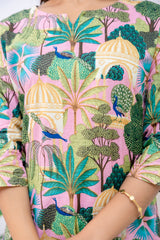 Pink Cotton Botanical Co-ord Set - Me&My