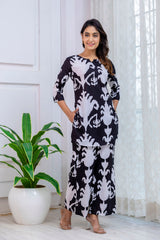 Black Cotton Abstract Co-ord Set - Me&My