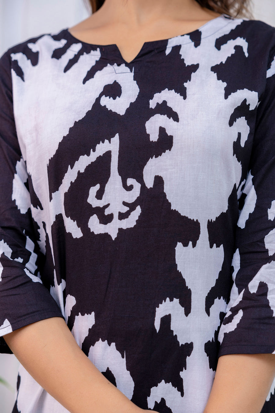 Black Cotton Abstract Co-ord Set — image 10