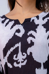 Black Cotton Abstract Co-ord Set - Me&My