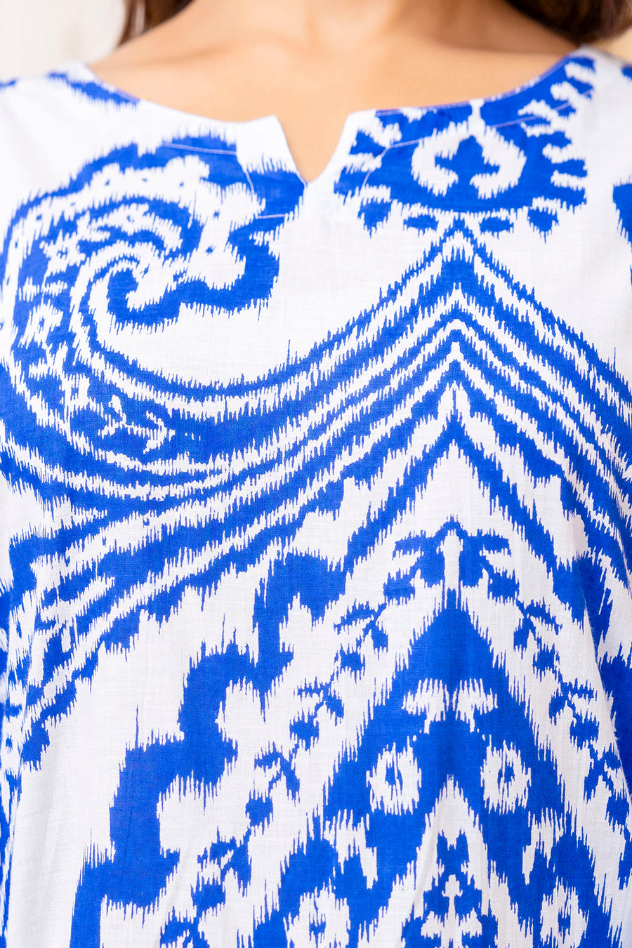 Blue Cotton Abstract Co-ord Set — image 9