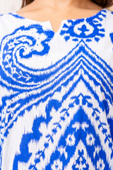 Blue Cotton Abstract Co-ord Set - Me&My