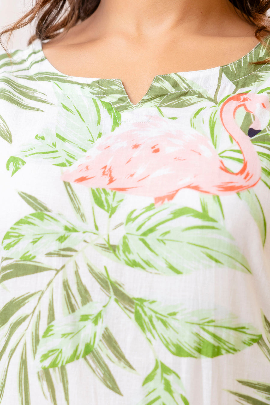 White Cotton Botanical Co-ord Set — image 8