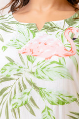 White Cotton Botanical Co-ord Set - Me&My
