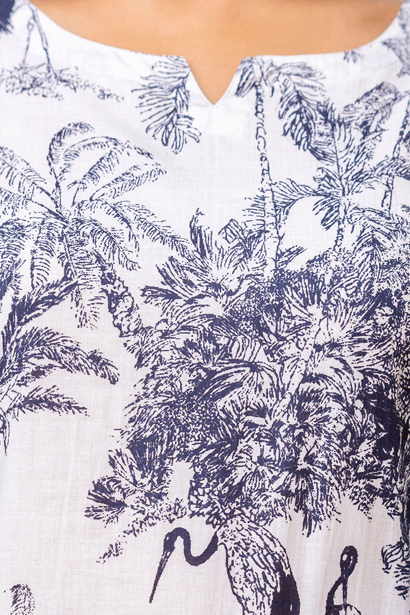 White Cotton Floral Co-ord Set — image 8