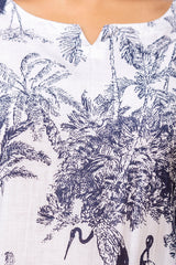 White Cotton Floral Co-ord Set - Me&My