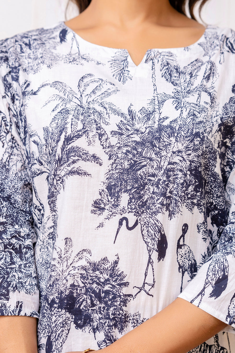 White Cotton Floral Co-ord Set — image 9