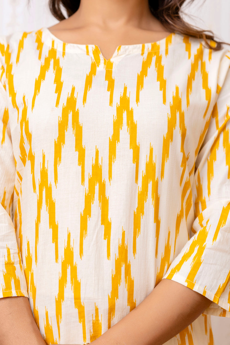 Yellow Cotton Geometric Co-ord Set — image 9