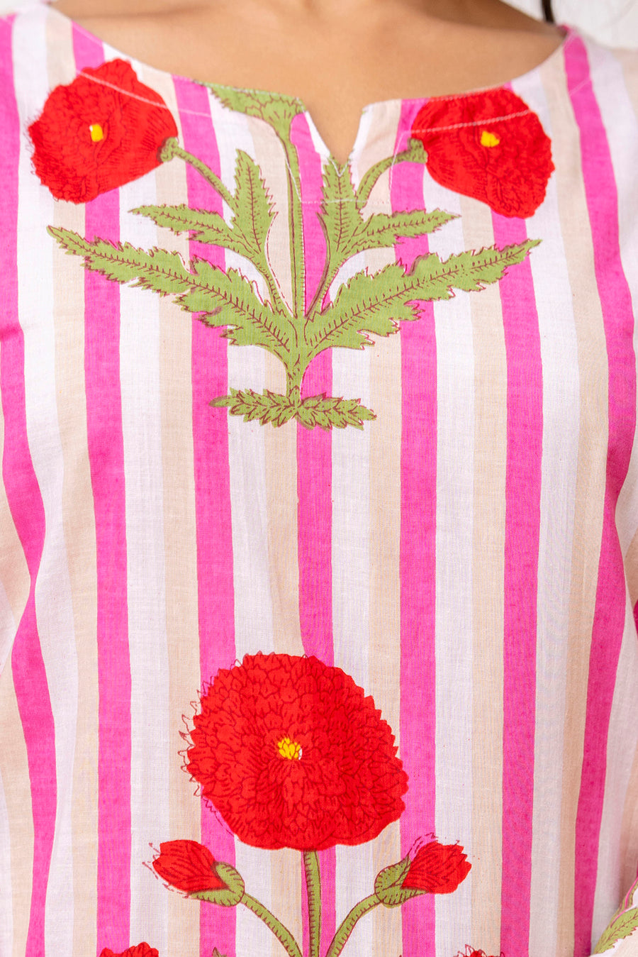 Pink Cotton Floral Co-ord Set — image 7