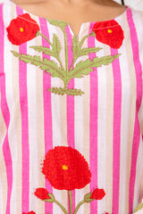 Pink Cotton Floral Co-ord Set - Me&My