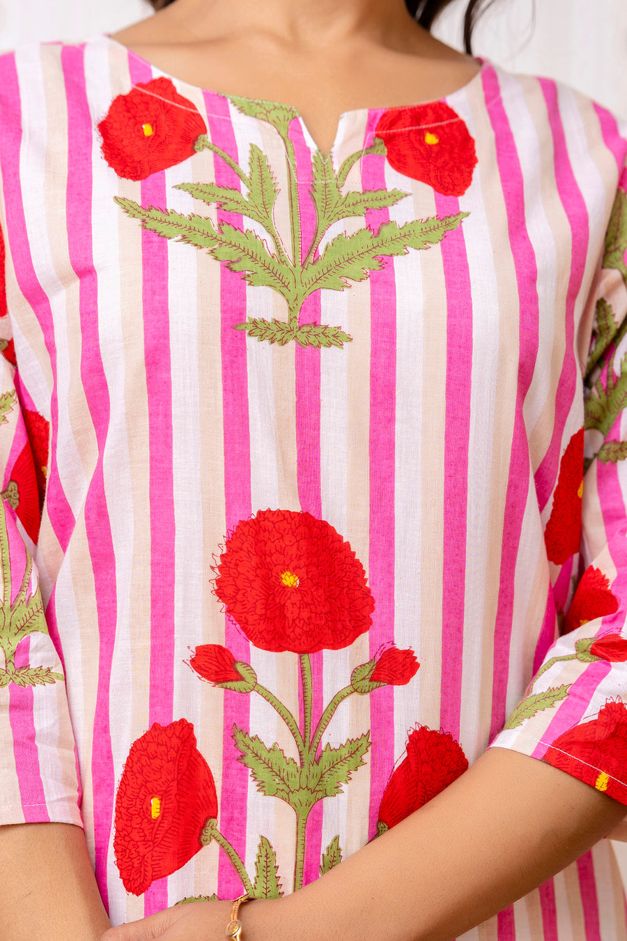 Pink Cotton Floral Co-ord Set — image 8