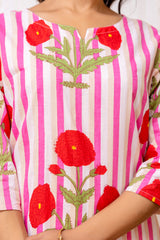 Pink Cotton Floral Co-ord Set - Me&My