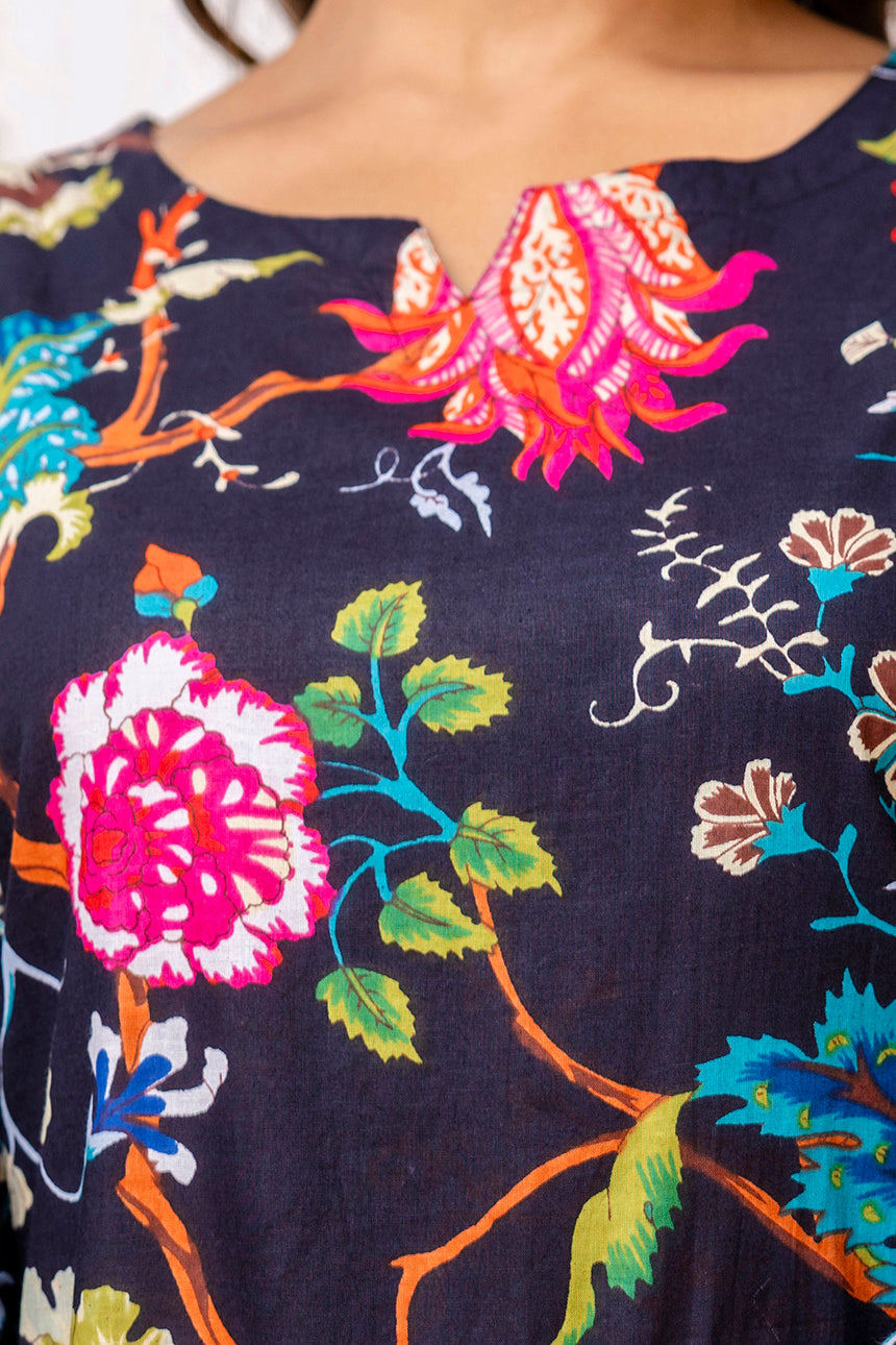Black Cotton Botanical Co-ord Set — image 8