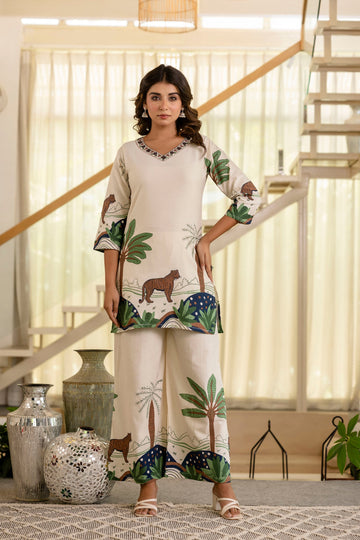 Stem & Still Cotton Flex Co-ord Set