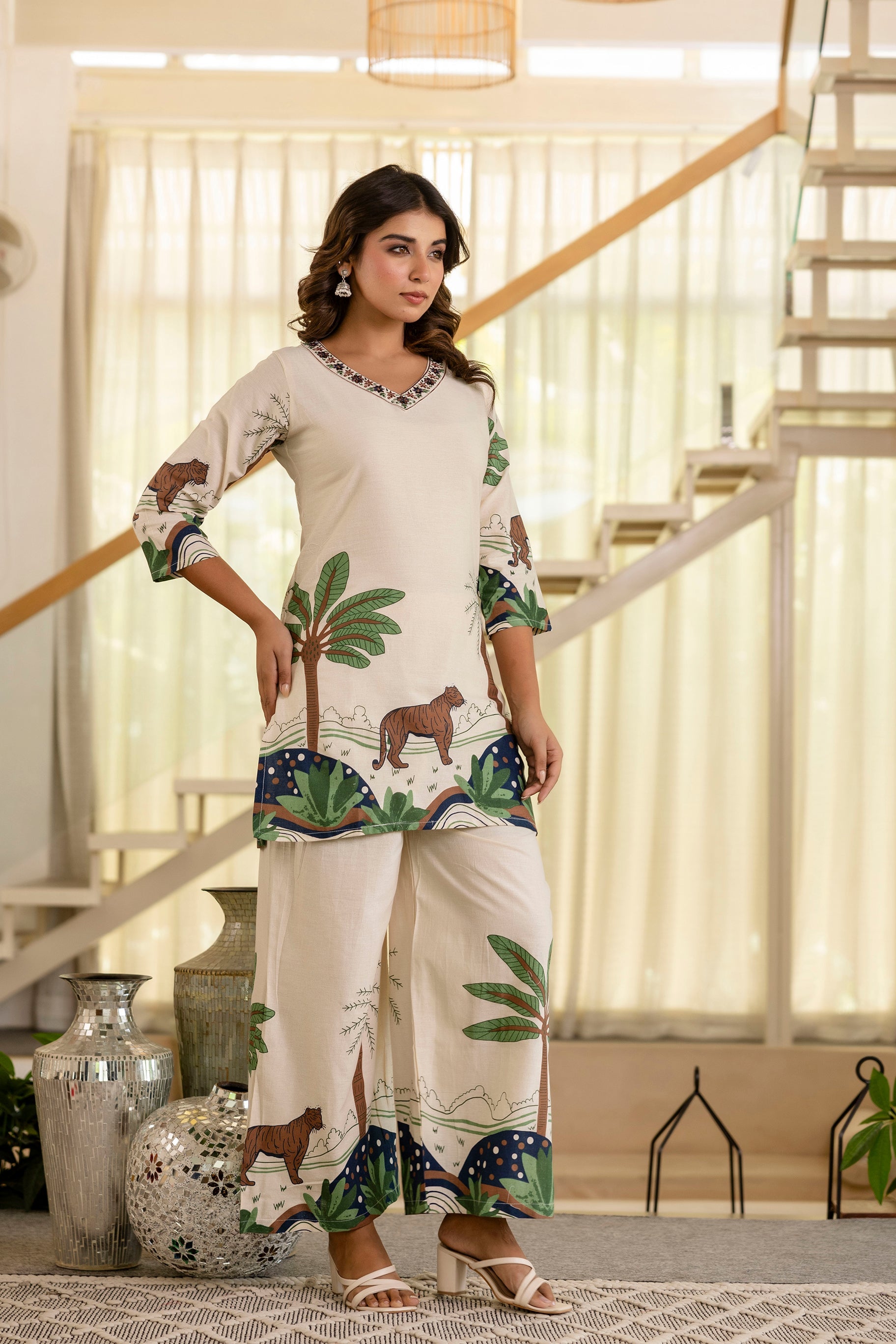 Stem & Still Cotton Flex Co-ord Set from Me&My