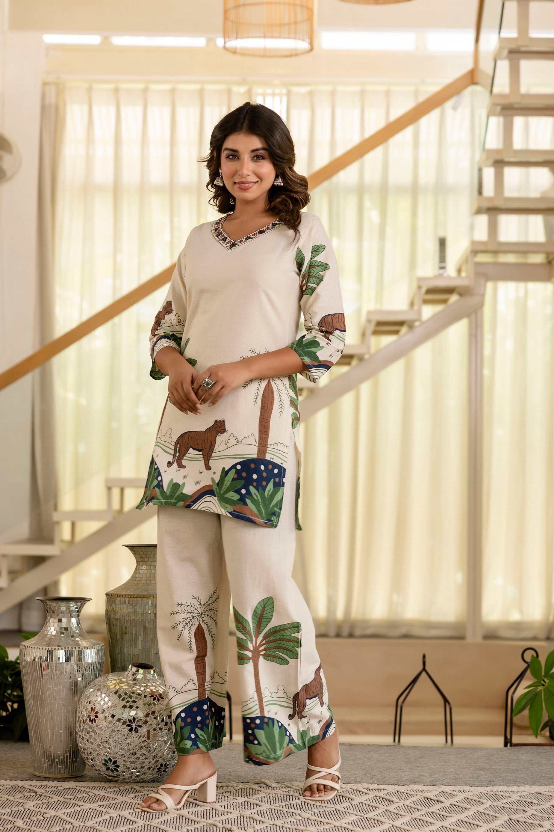 Stem & Still Cotton Flex Co-ord Set from Me&My