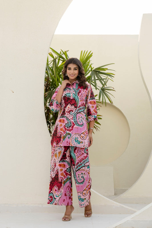 Rosywhirl Cotton Co-ord Set - Me&My