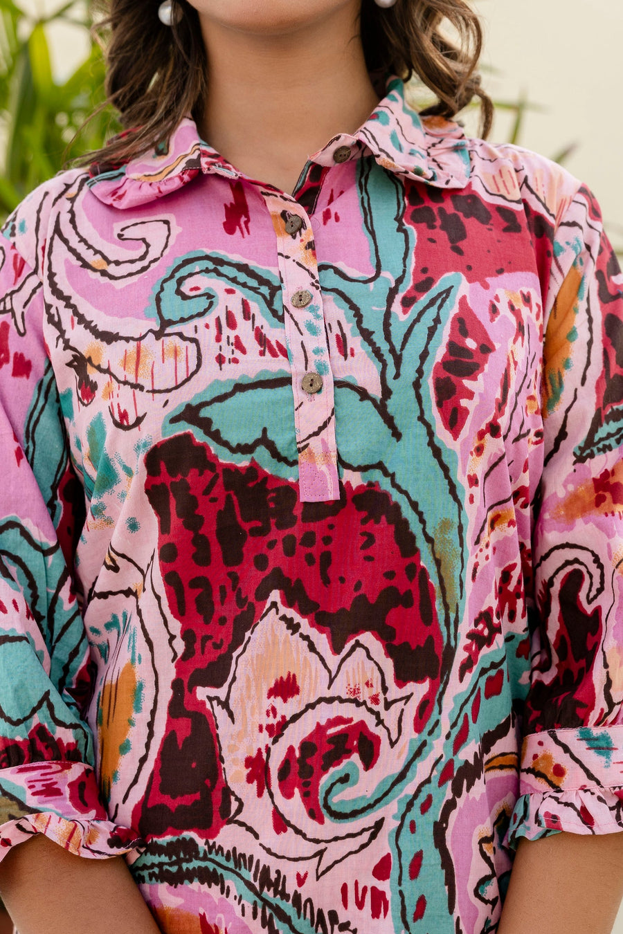 Rosywhirl Cotton Co-ord Set — image 4