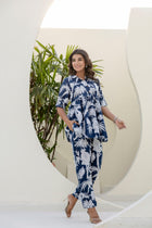 Frostpetal Azure Cotton Co-ord Set