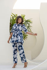 Frostpetal Azure Cotton Co-ord Set - Me&My