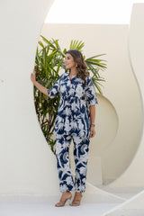 Frostpetal Azure Cotton Co-ord Set - Me&My