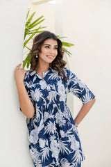 Frostpetal Azure Cotton Co-ord Set - Me&My