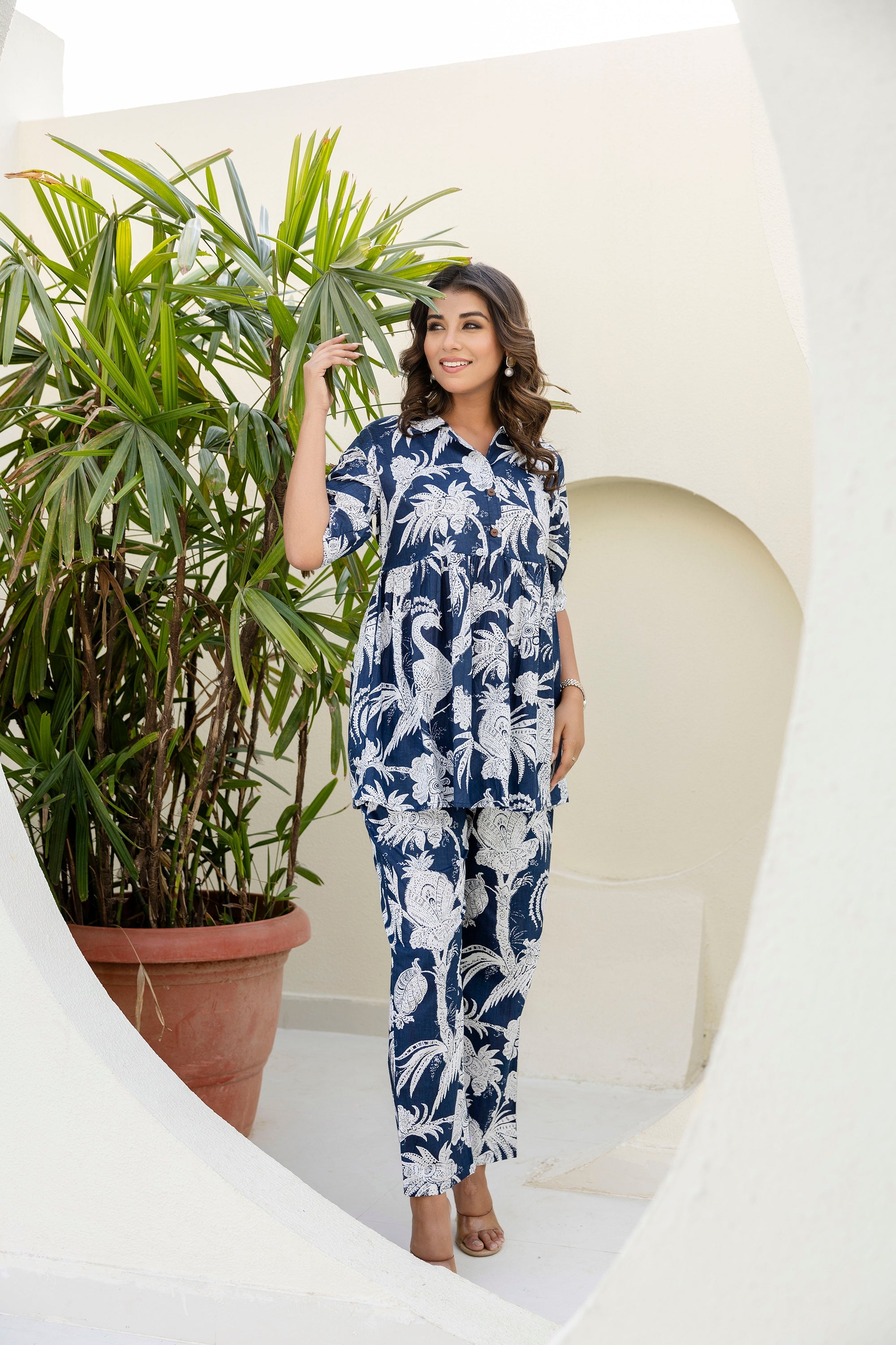 Frostpetal Azure Cotton Co-ord Set from Me&My