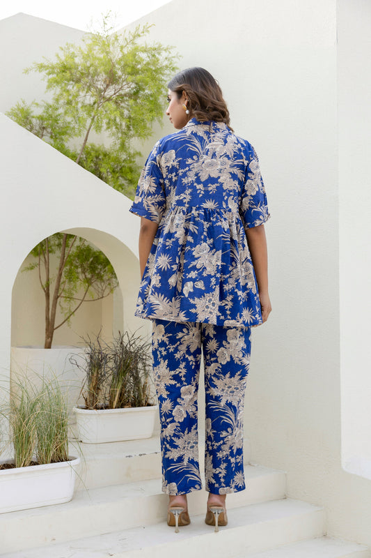 Cloudblush Blue Floral Co-ord Set - Me&My