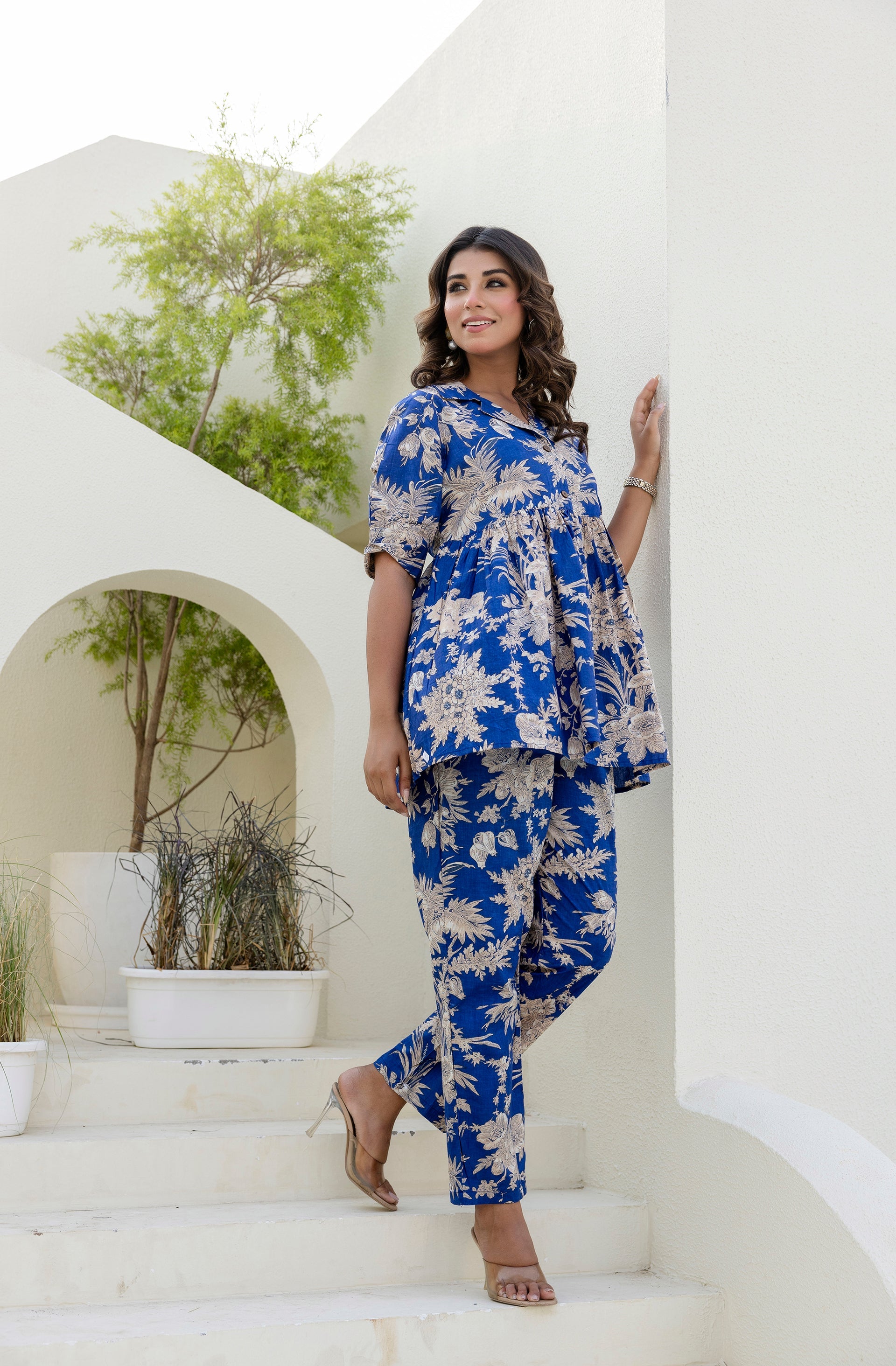 Cloudblush Blue Floral Co-ord Set from Me&My