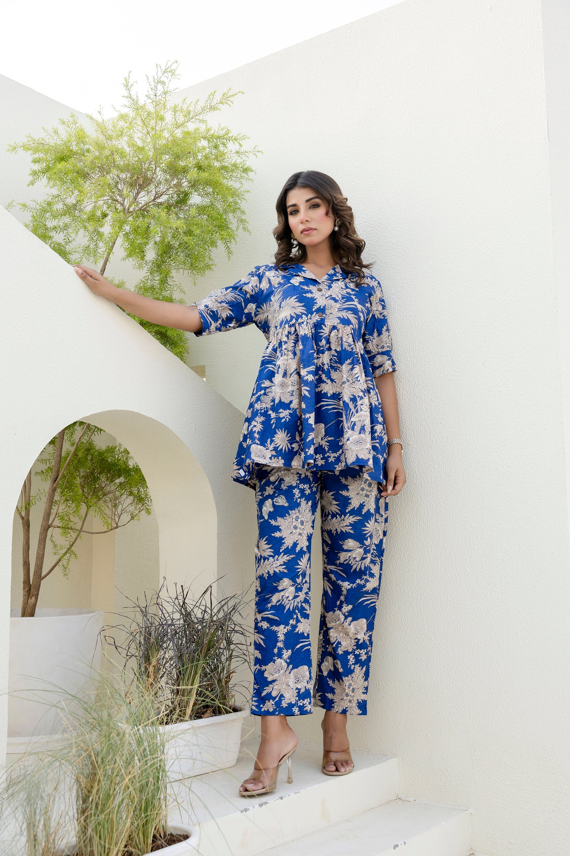 Cloudblush Blue Floral Co-ord Set from Me&My