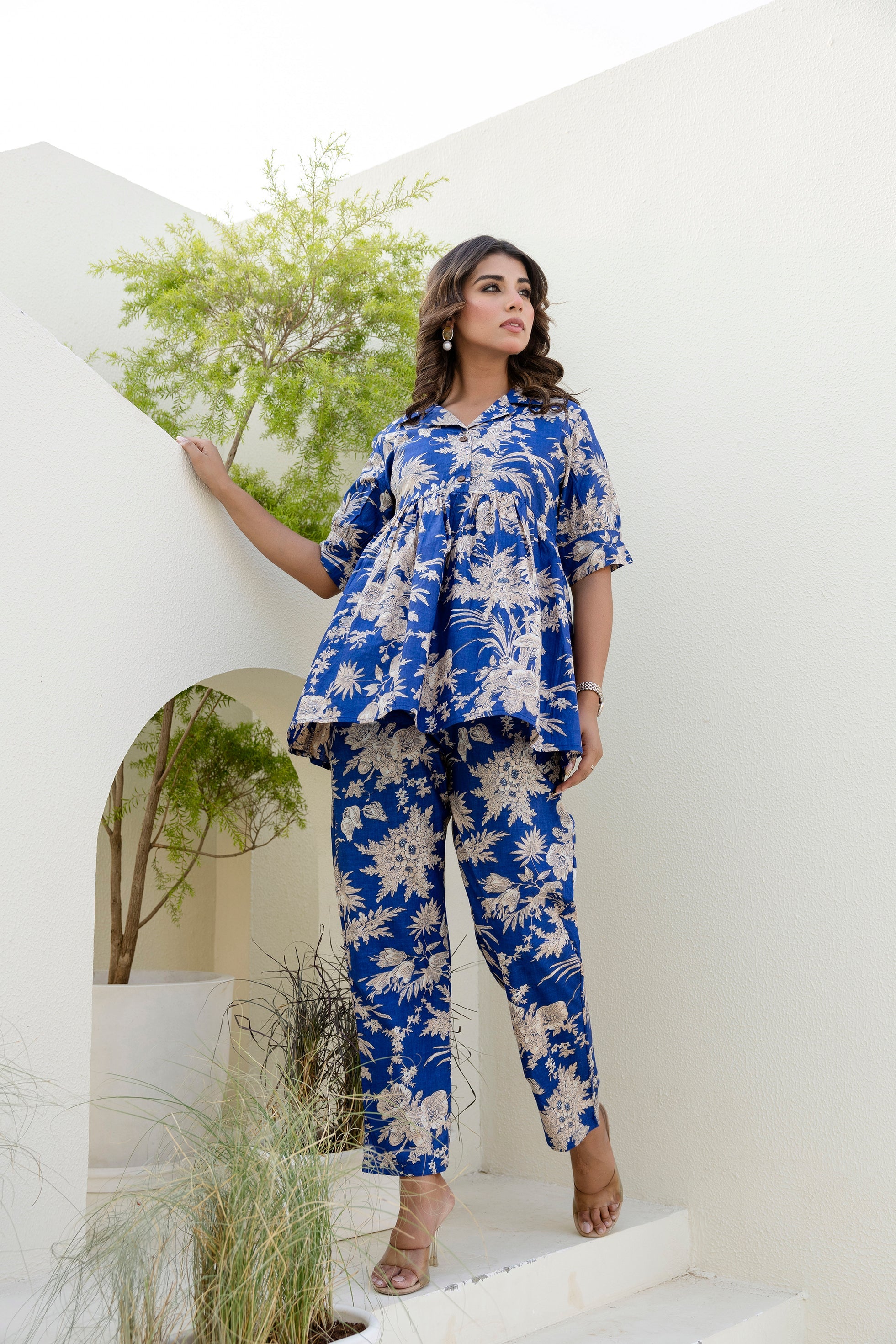 Cloudblush Blue Floral Co-ord Set from Me&My