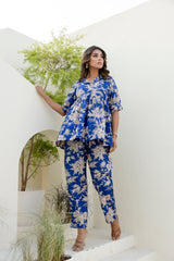Cloudblush Blue Floral Co-ord Set - Me&My
